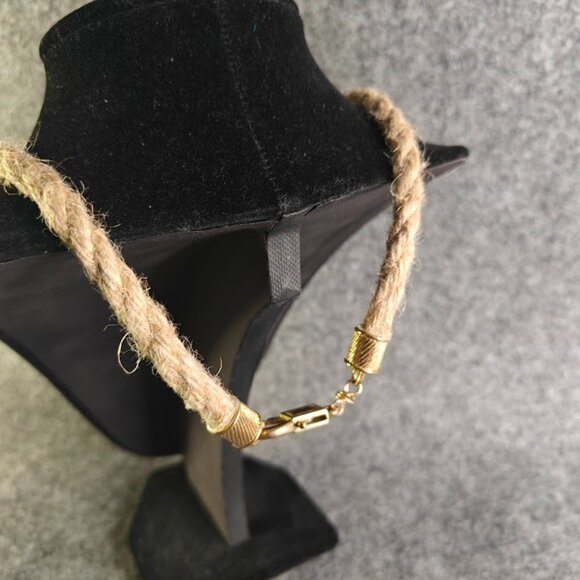 Karola & Co. Necklace Unisex Medium Blue Braided Rope Pearl Star Charm Boho Styl - Picture 3 of 3